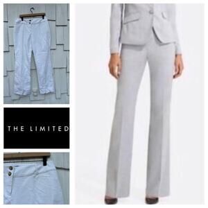 NWT The Limited Lexie‎ Fit White Bootcut Dress Pants Cotton Blend Mid-Rise Sz 12